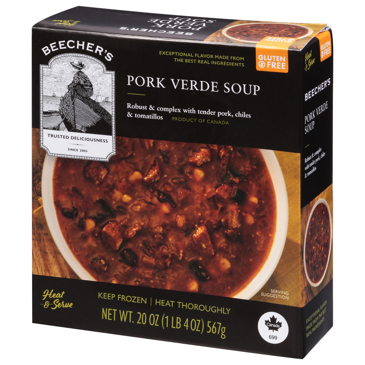 slide 9 of 13, Beecher's Pork Verde Soup 20 oz, 20 oz