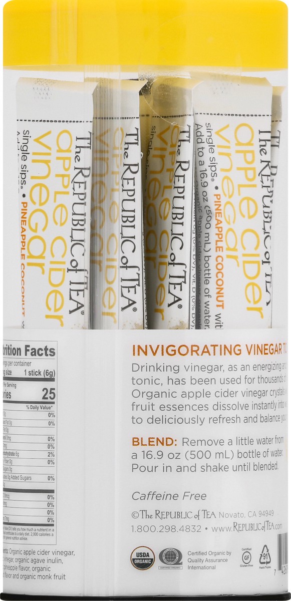 slide 7 of 13, The Republic of Tea Trot Pnapl Coconut Single Sips - 14 ct, 14 ct