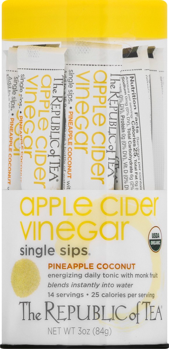 slide 9 of 13, The Republic of Tea Trot Pnapl Coconut Single Sips - 14 ct, 14 ct