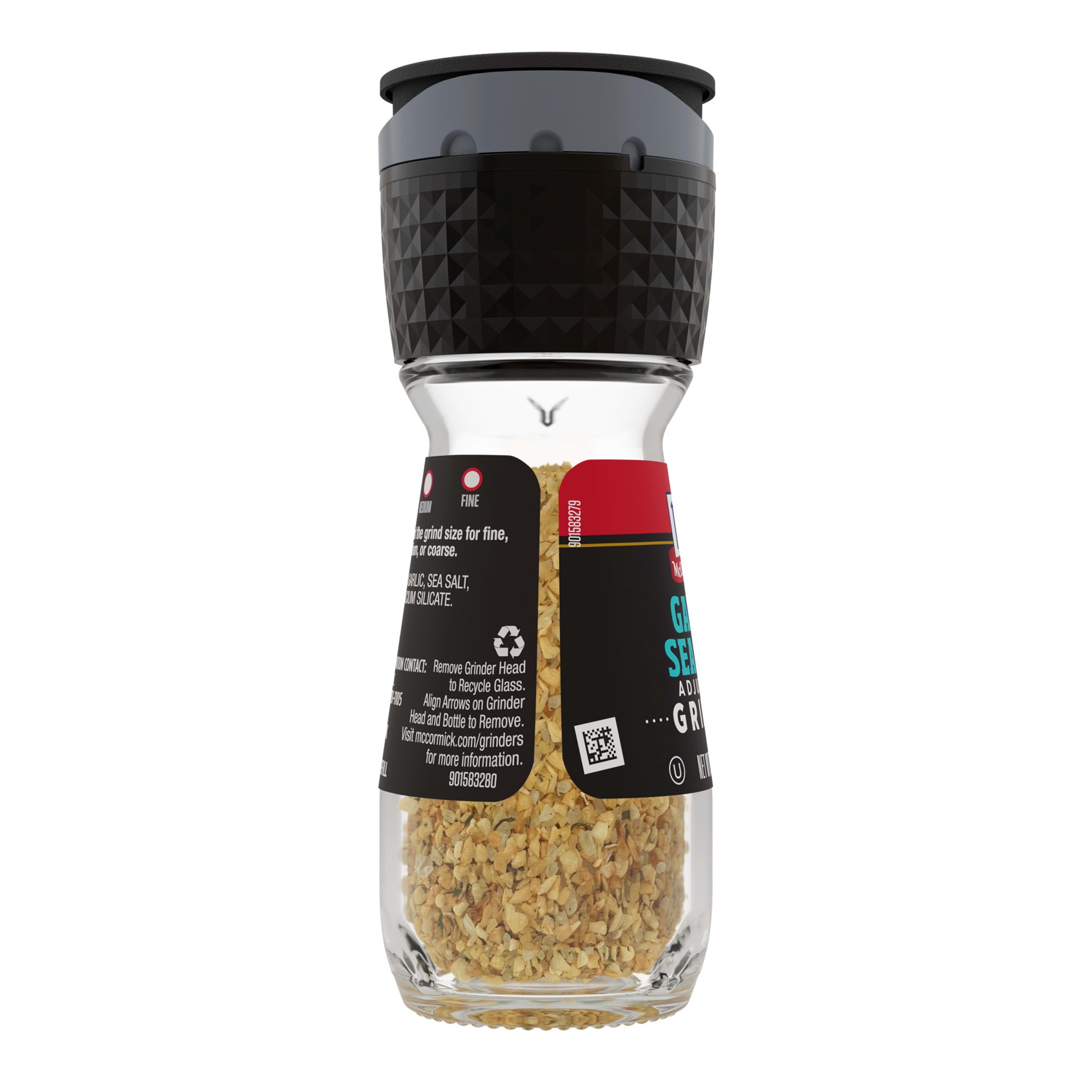 slide 5 of 5, McCormick Garlic Seasoned Salt Grinder, 1.58 oz