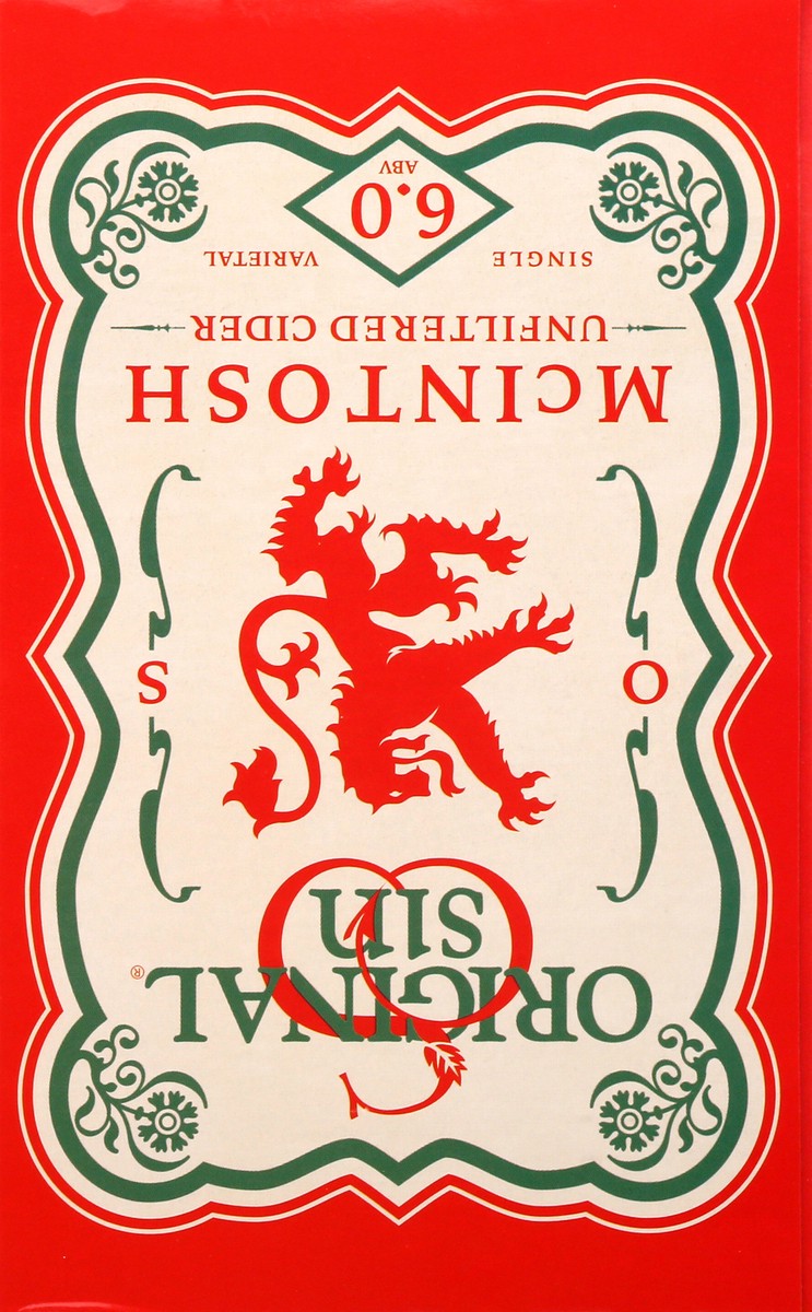 slide 6 of 10, Original Sin 6 Pack Single Unfiltered Mcintosh Cider 6 ea, 6 ct