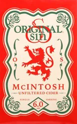Original Sin 6 Pack Single Unfiltered Mcintosh Cider 6 ea
