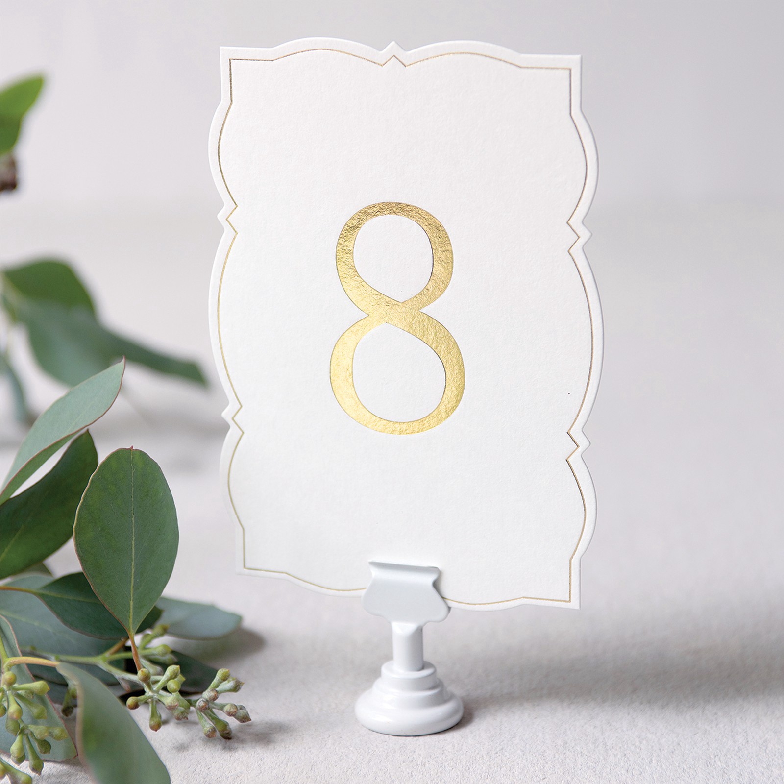 slide 4 of 5, 1-25 Ornate Gold Table Numbers By Celebrate It, 5.5 in x 3.5 in
