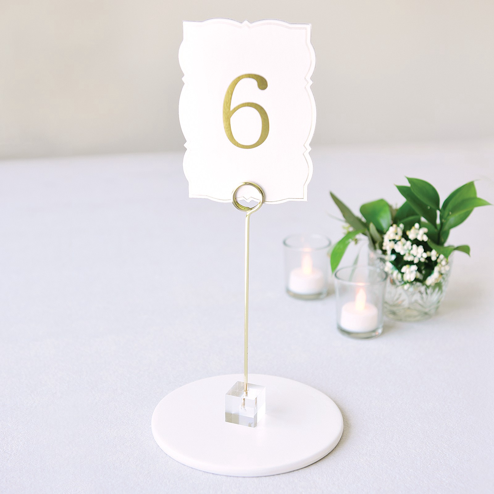 slide 2 of 5, 1-25 Ornate Gold Table Numbers By Celebrate It, 5.5 in x 3.5 in