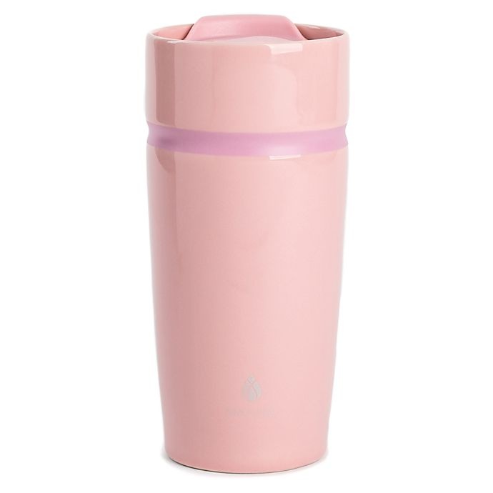 slide 1 of 1, Manna Organics Ristretto Ceramic To Go Mug - Pink, 16 oz