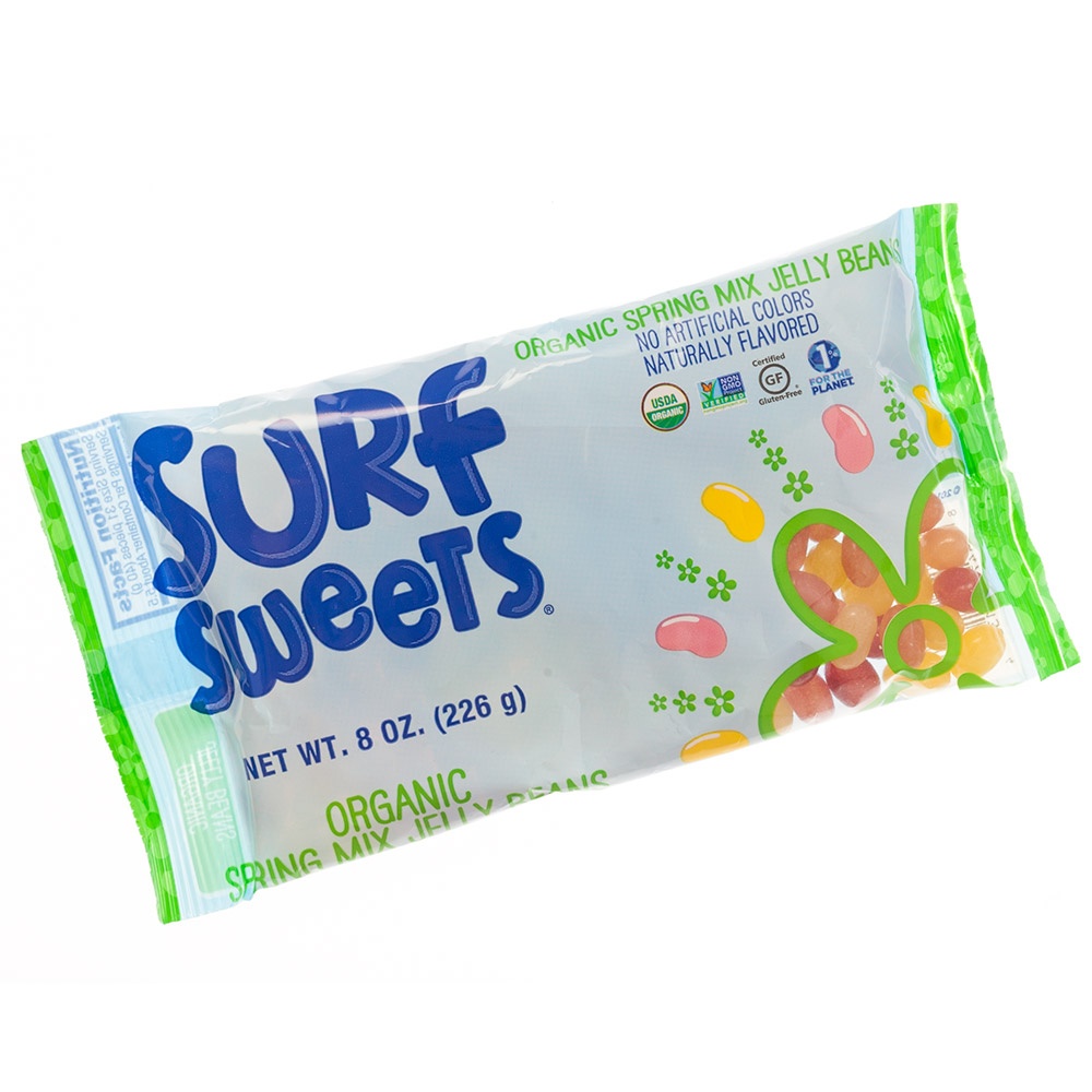 slide 1 of 1, Surf Sweets Organic Spring Mix Jelly Beans, 8 oz