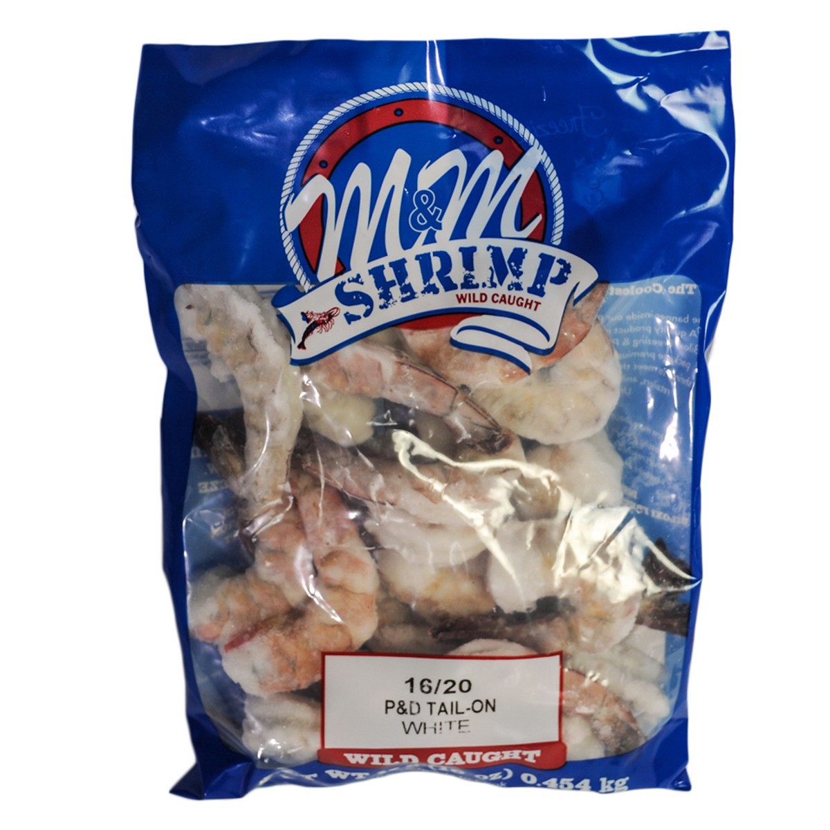 slide 1 of 1, M&M Wild 16/20Ct P&D Raw Shrimp, 