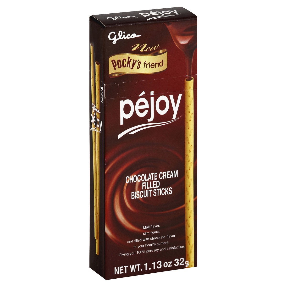 slide 5 of 5, Glico Pejoy Biscuit Sticks Chocolate Cream Filled, 1.13 oz