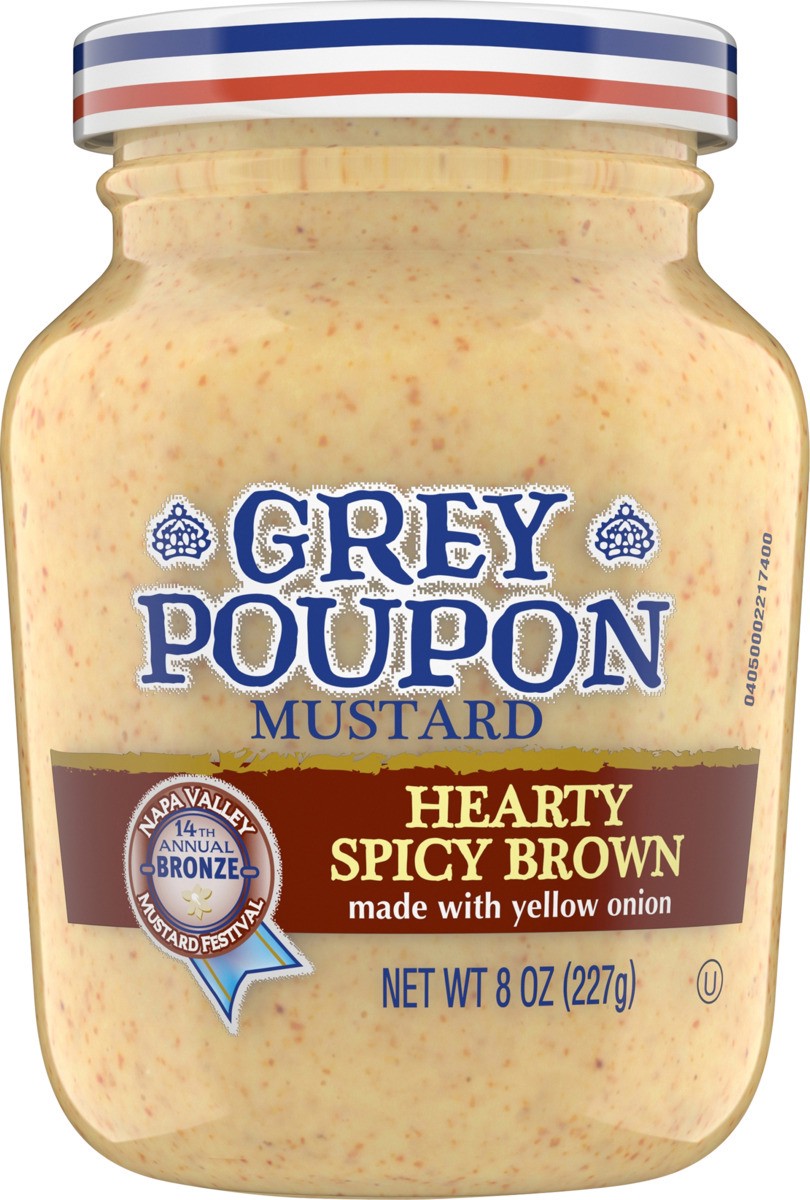 slide 7 of 8, Grey Poupon Spicy Brown Mustard, 1 ct