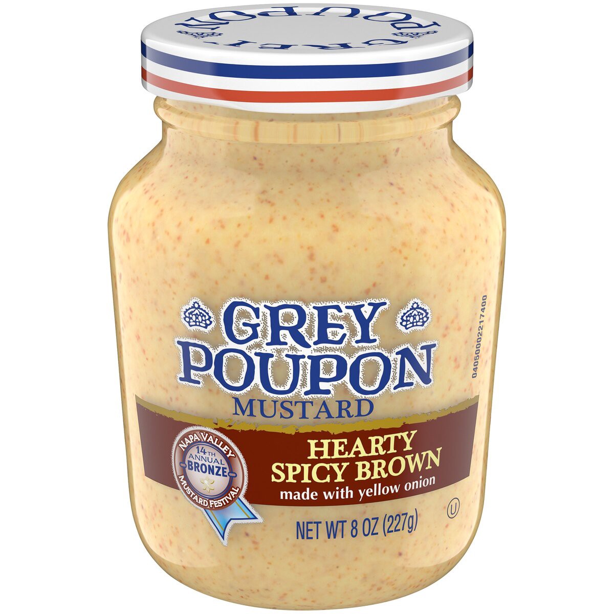 slide 1 of 8, Grey Poupon Spicy Brown Mustard, 1 ct