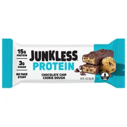 Junkless Chocolate Chip Cookie Dough Protein Bar