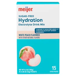 Meijer Hydration Mix White Peach Sf 15ct