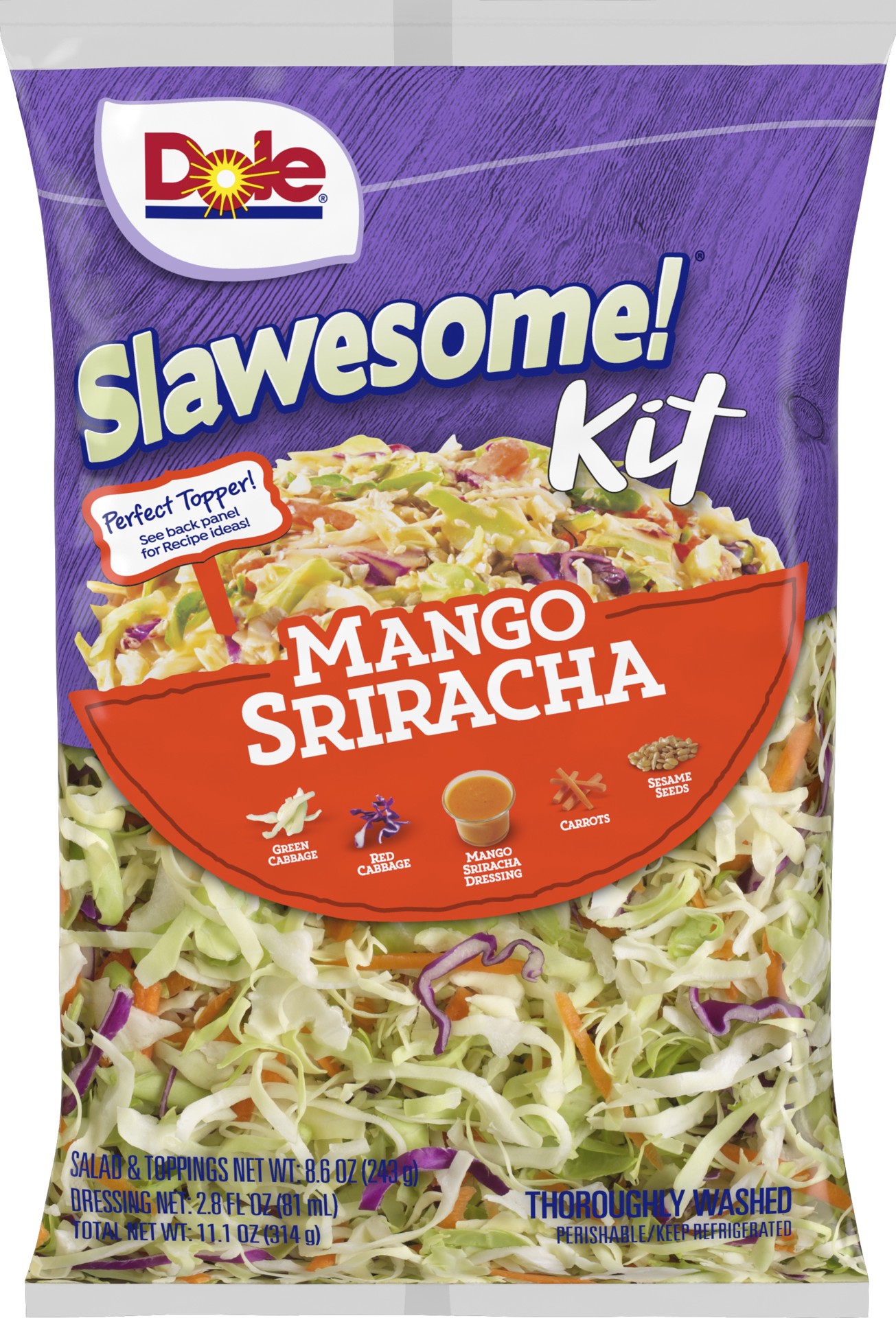 slide 1 of 1, Dole Mango Sriracha Slawesome! Kit, 11.1 oz