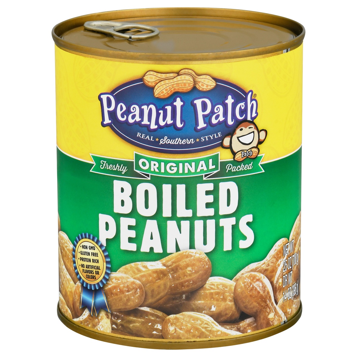 slide 1 of 1, Margaret Holmes Peanut Patch Green Boiled Peanuts, 25 oz
