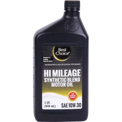 Best Choice 10w30 Hi-Mileage Synthetic Blend Motor Oil