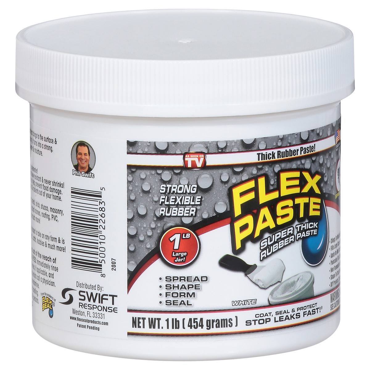 slide 5 of 9, Flex Paste White Flex Paste 1 lb, 1 lb
