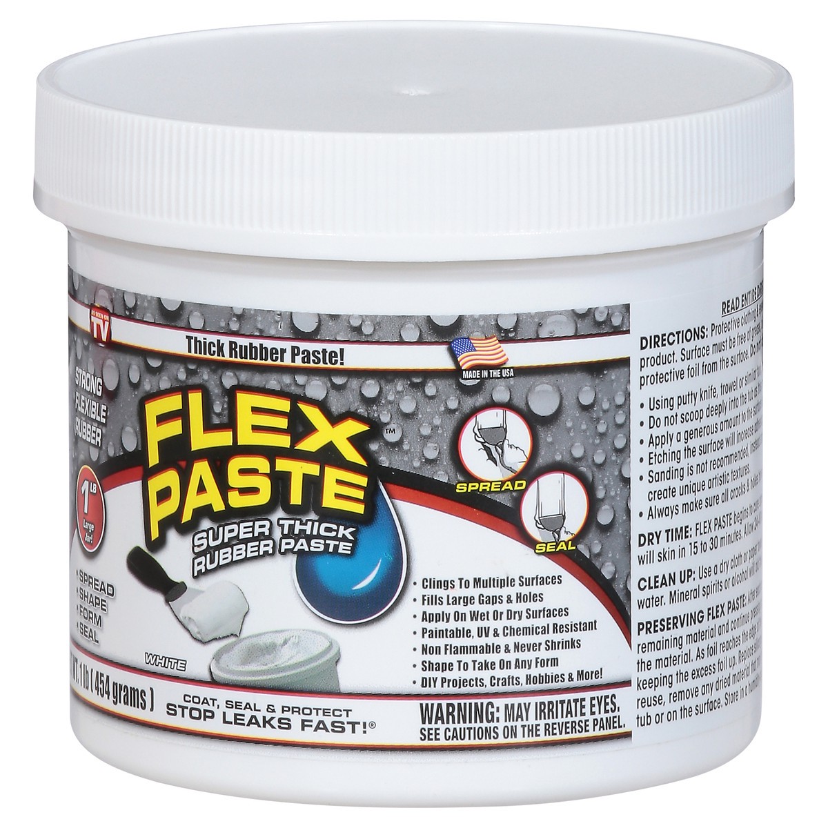 slide 8 of 9, Flex Paste White Flex Paste 1 lb, 1 lb