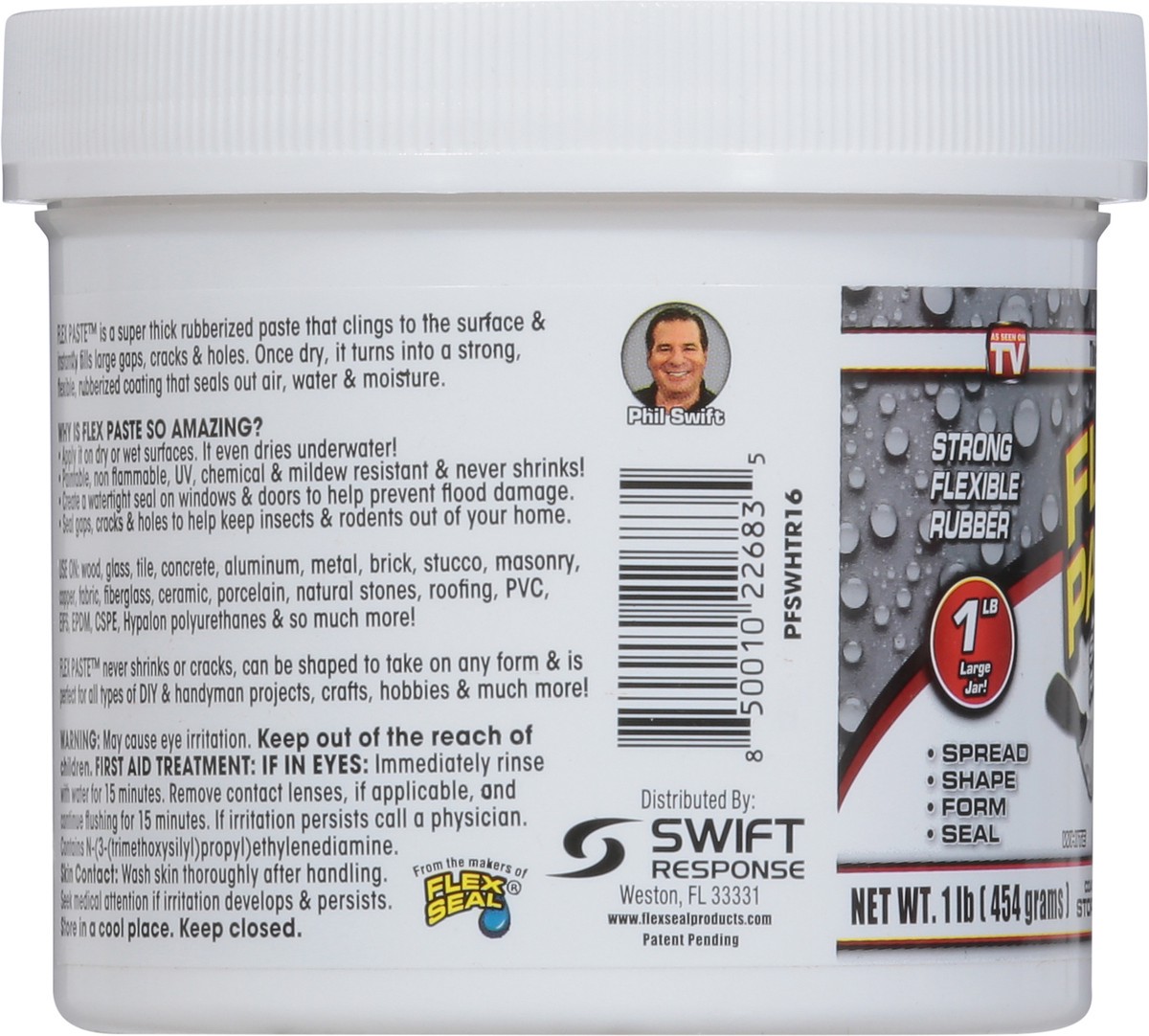 slide 9 of 9, Flex Paste White Flex Paste 1 lb, 1 lb