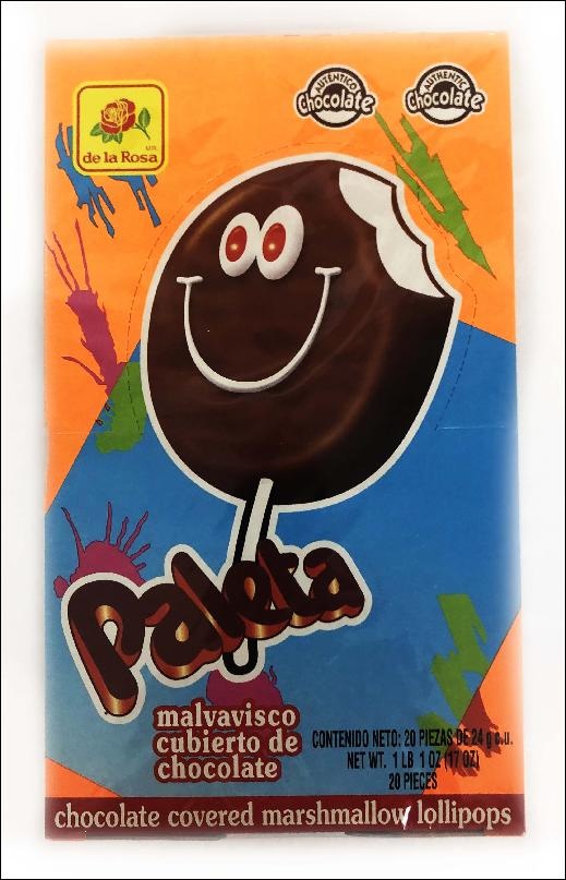 slide 1 of 1, De la Rosa Paleta Marz Choc, 20 ct