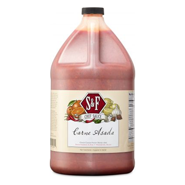 slide 1 of 1, S&F Carne Asada Sauce, 1 gal