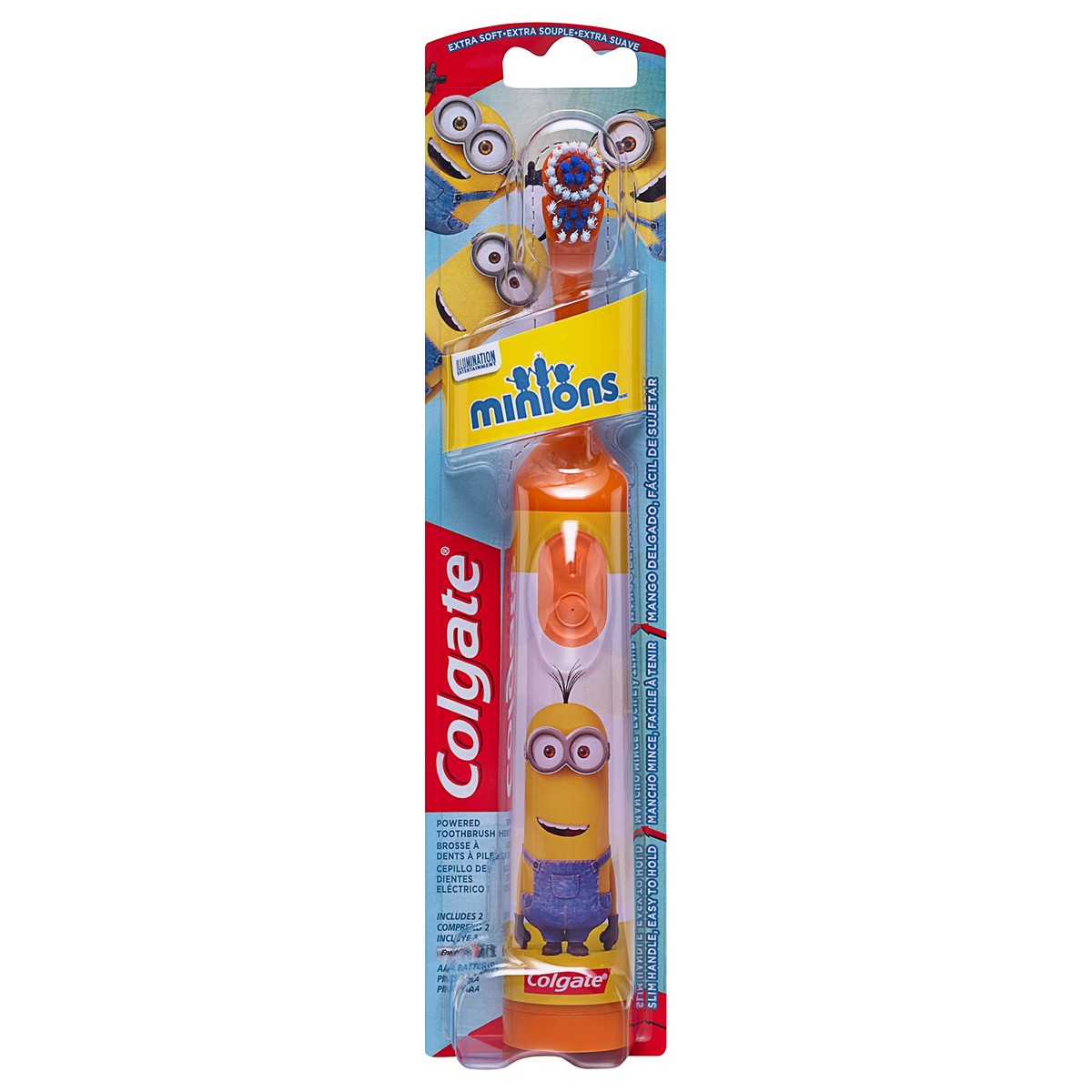 slide 1 of 7, Colgate Extra Soft Minions Powered Toothbrush 1 ea, 1 ct