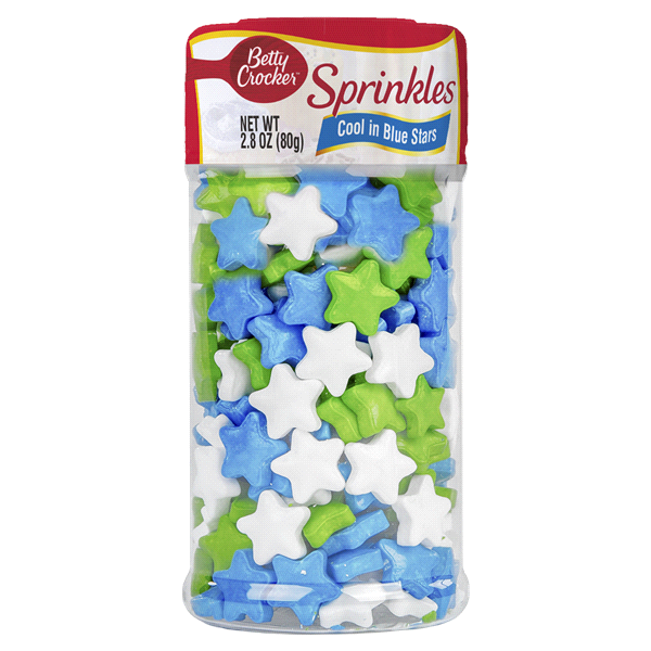 slide 1 of 1, Betty Crocker Cool in Blue Star Sprinkles, 2.8 oz