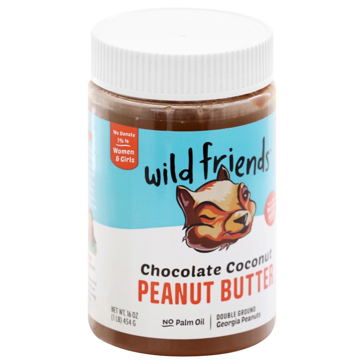 slide 2 of 9, Wild Friends Chocolate Coconut Peanut Butter 16 oz, 16 oz