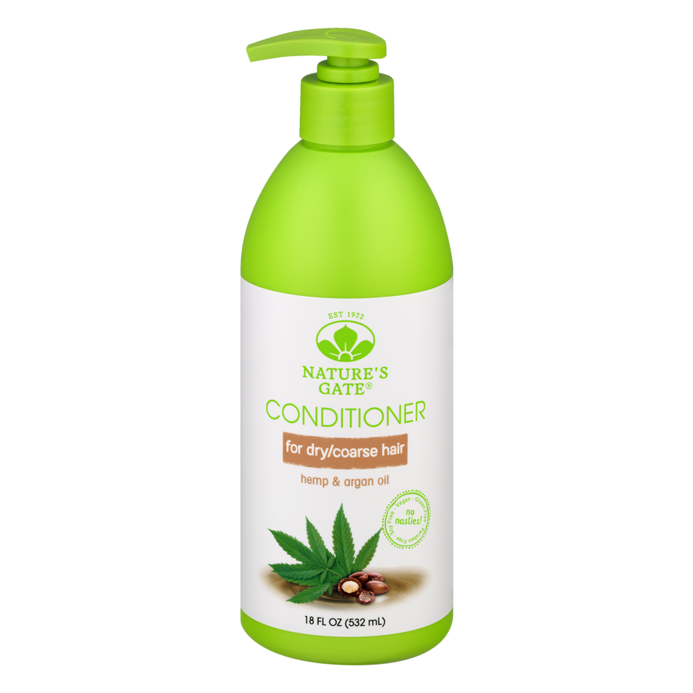 slide 1 of 2, Nature's Gate Conditioner For Dry/Coarse Hair Hemp & Argan Oil, 18 fl oz