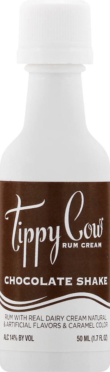 slide 2 of 8, Tippy Cow Rum Cream Chocolate, 50 ml
