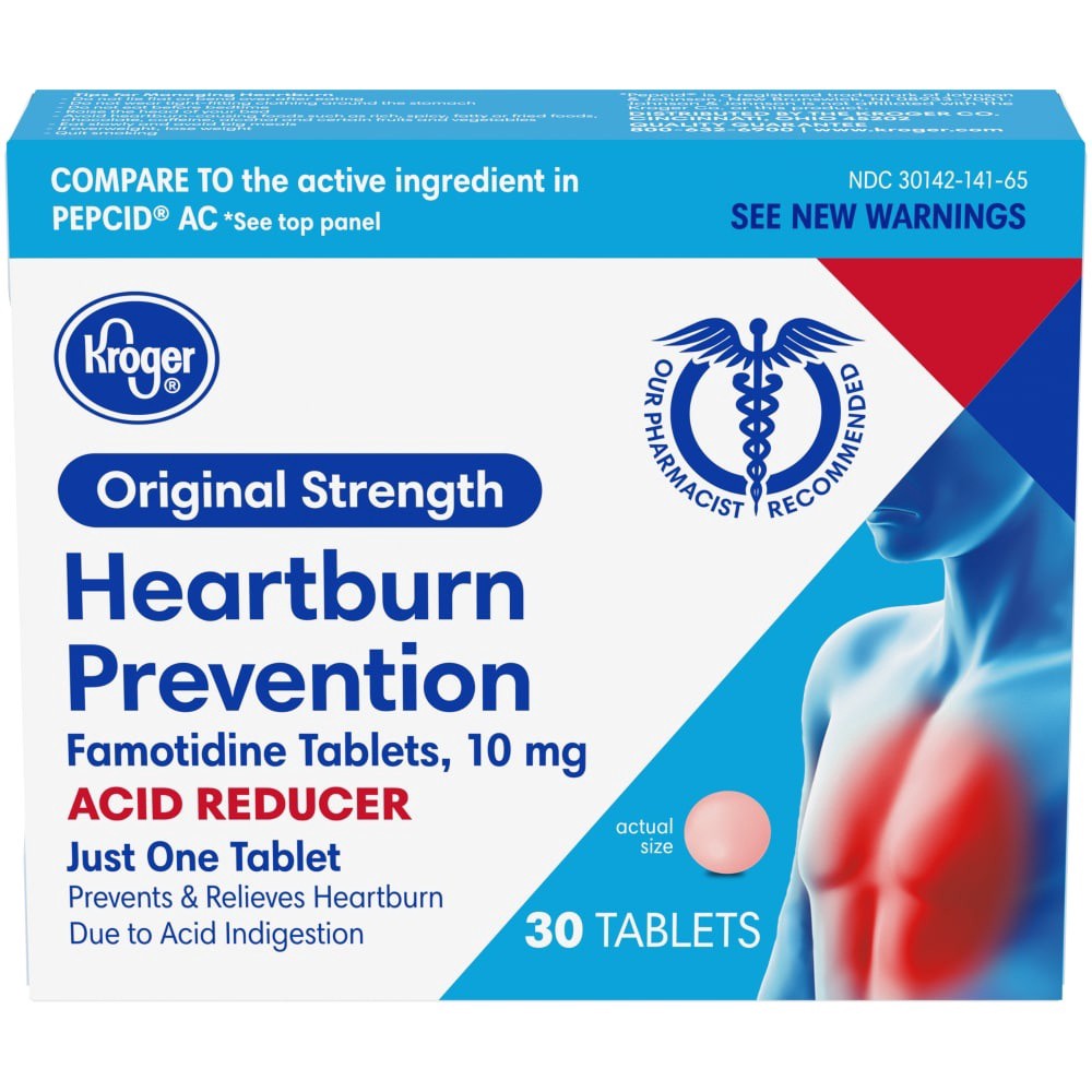 slide 2 of 3, Kroger Heartburn Prevention Tablets, 30 ct