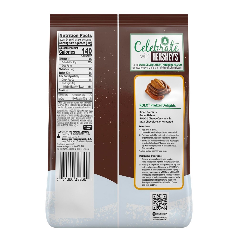 slide 3 of 6, ROLO Holiday Chewy Caramels in Milk Chocolate, 36 oz, 36 oz