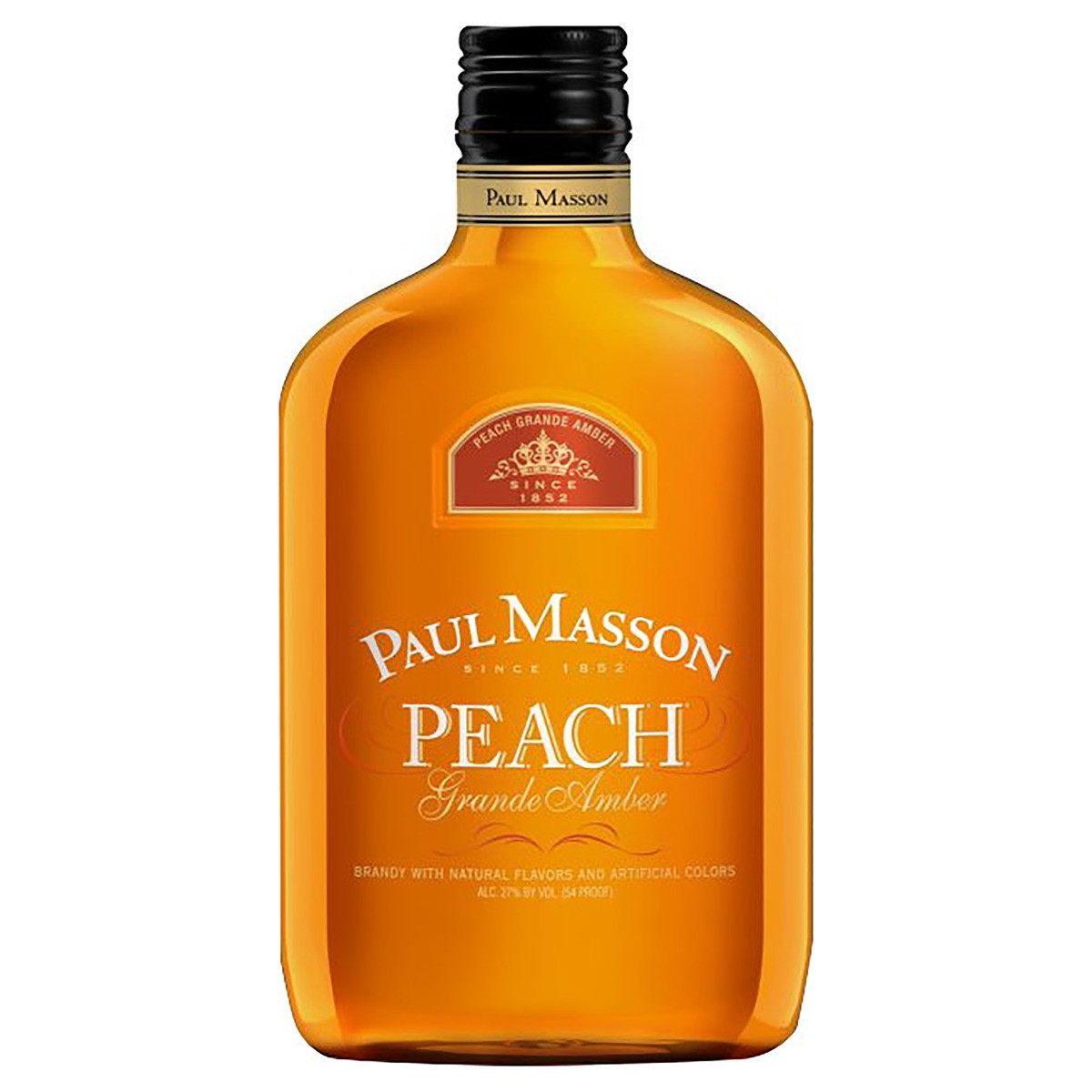 slide 1 of 1, Paul Masson Brandy Peach, 375 ml