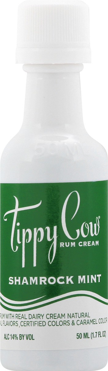 slide 8 of 9, Tippy Cow Rum Cream Shamrock Mint, 50 ml