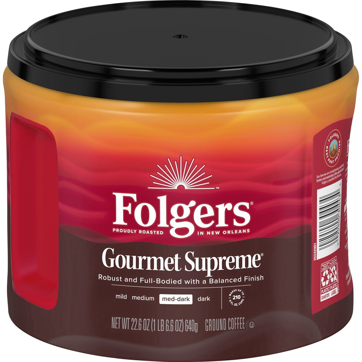 slide 3 of 25, Folgers Gourmet Supreme Ground Coffee, 24.2 Ounce Canisters, 