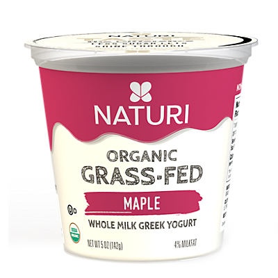 slide 1 of 1, Naturi Organic Whole Milk Maple Greek Yogurt, 5 oz