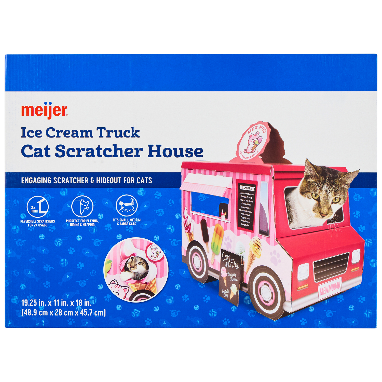slide 1 of 4, Meijer Cat Scratcher Ice Cream Truck, 1 ct
