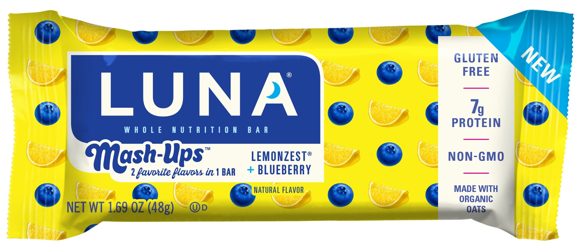 slide 1 of 1, Luna Lemon Zest & Blueberry Mash Ups, 1.69 oz