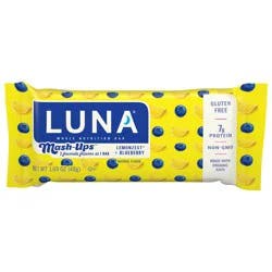 LUNA Bar - Mash-Ups LemonZest + Blueberry Flavor - Snack Bars - Non-GMO - Gluten-Free Protein Bars - Made with Organic Oats (1 Count)