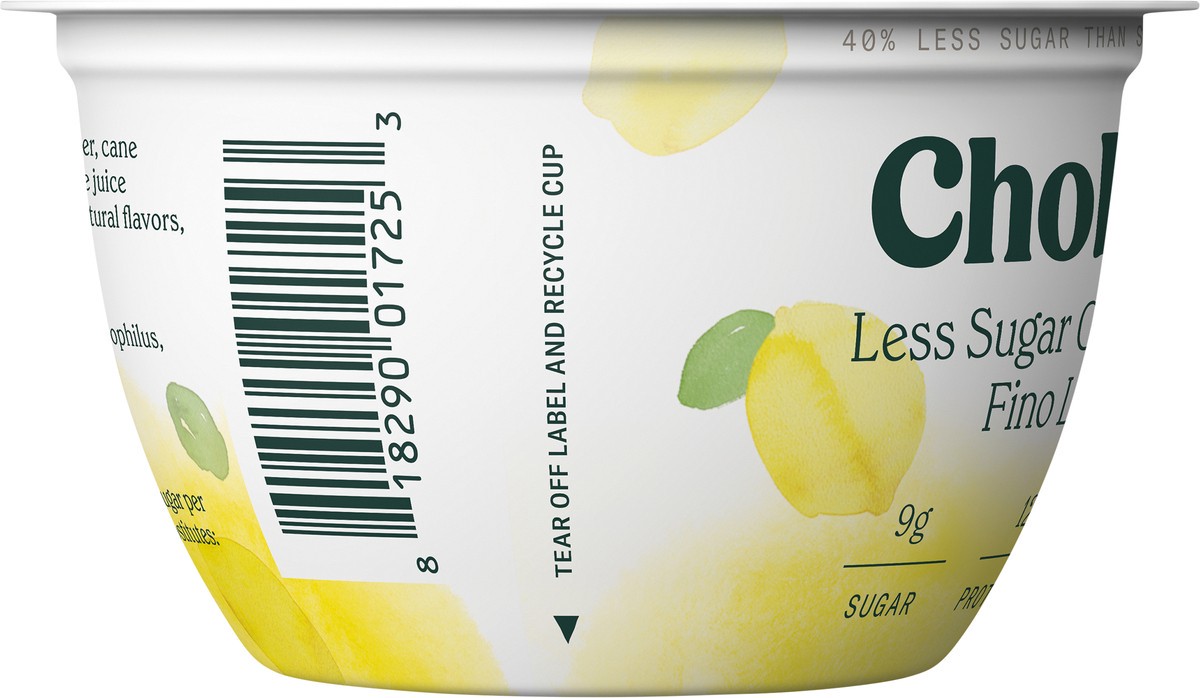 slide 3 of 6, Chobani Lemon Less Sugar, 5.3 oz