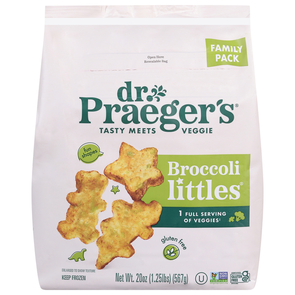 slide 1 of 1, Dr. Praeger's Broccoli Littles Family Pack 20 oz, 20 oz
