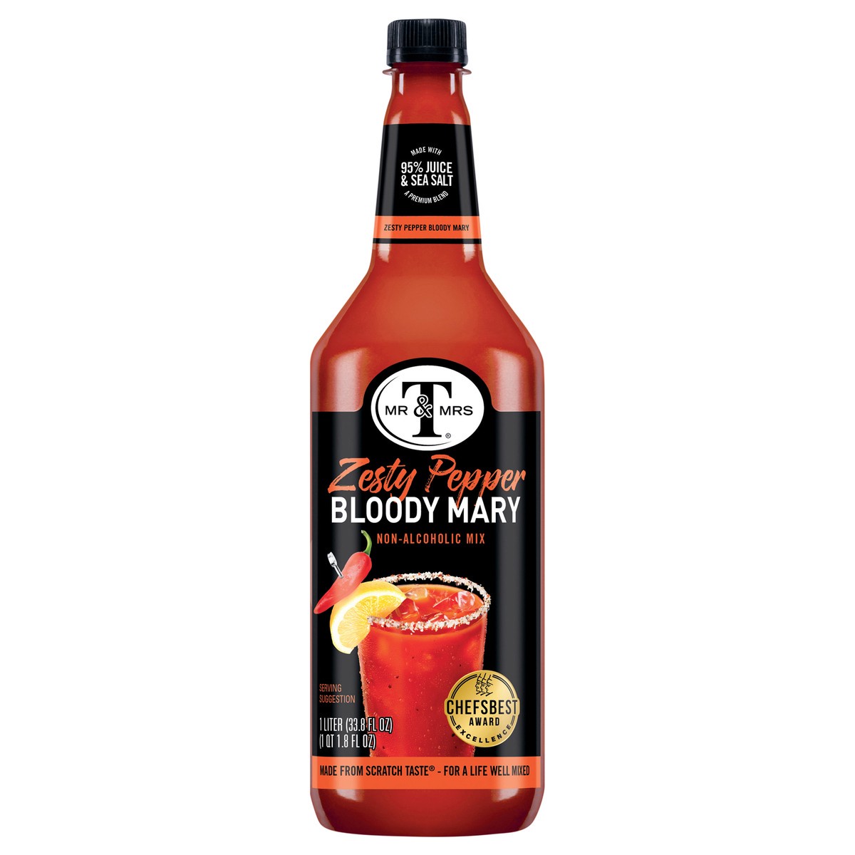 slide 1 of 11, Mr & Mrs T Zesty Pepper Bloody Mary Mix- 33.8 fl oz, 1 liter