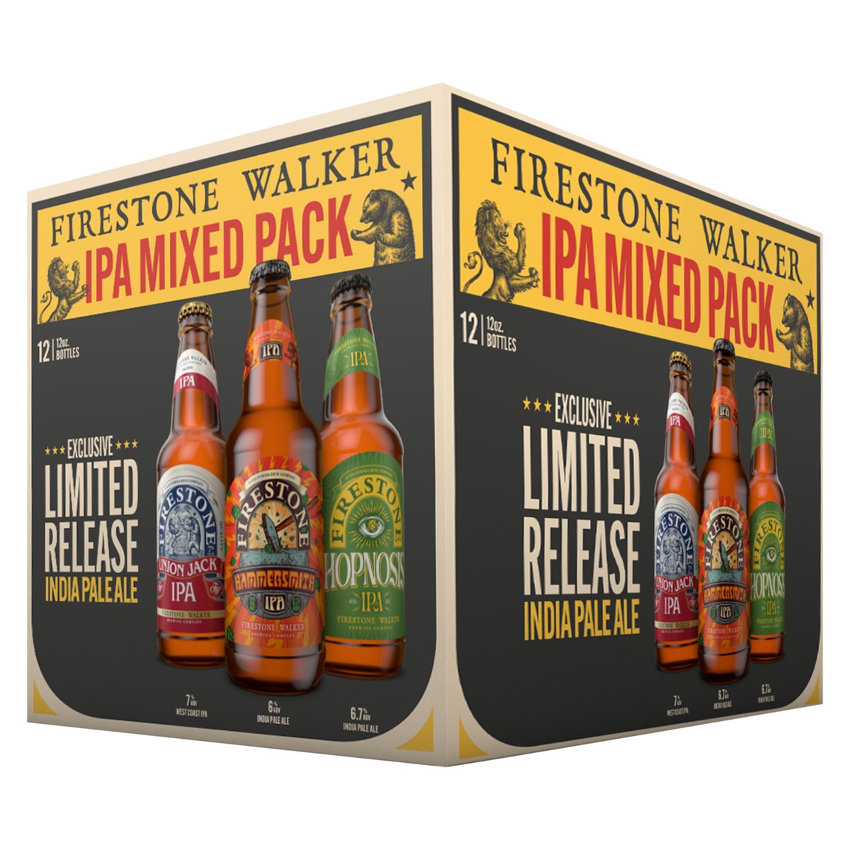 slide 3 of 3, Firestone Walker IPA Beer Mixed Pack 12 - 12 oz Bottles, 12 ct; 12 oz