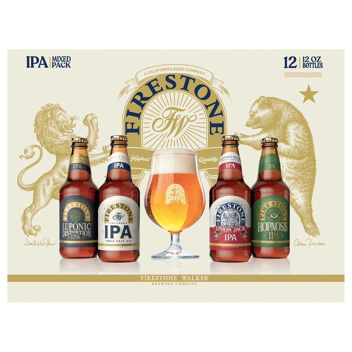 slide 1 of 3, Firestone Walker IPA Beer Mixed Pack 12 - 12 oz Bottles, 12 ct; 12 oz