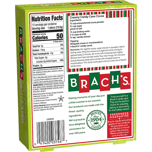 slide 2 of 3, Brach's Green Apple Candy Canes, 5.7 oz