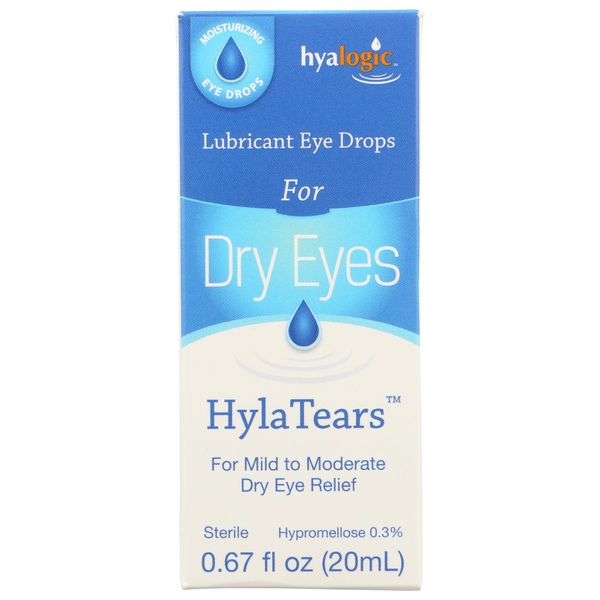 slide 1 of 1, Hyalogic Hylatears Eye Drop For Dry Eyes, 1 ct