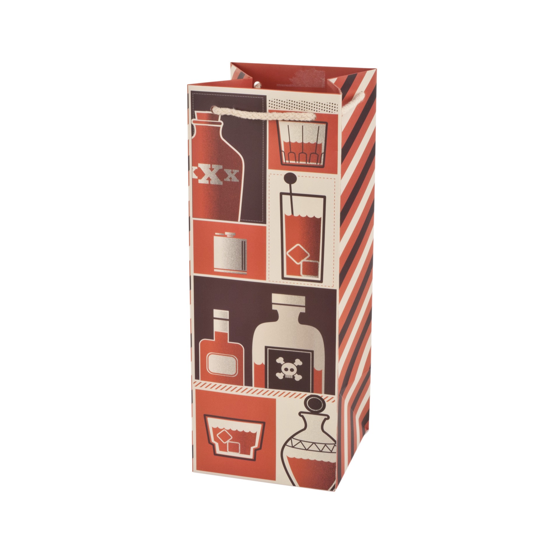 slide 3 of 4, Cakewalk Twine Retro Liquor Bag, 1 ct