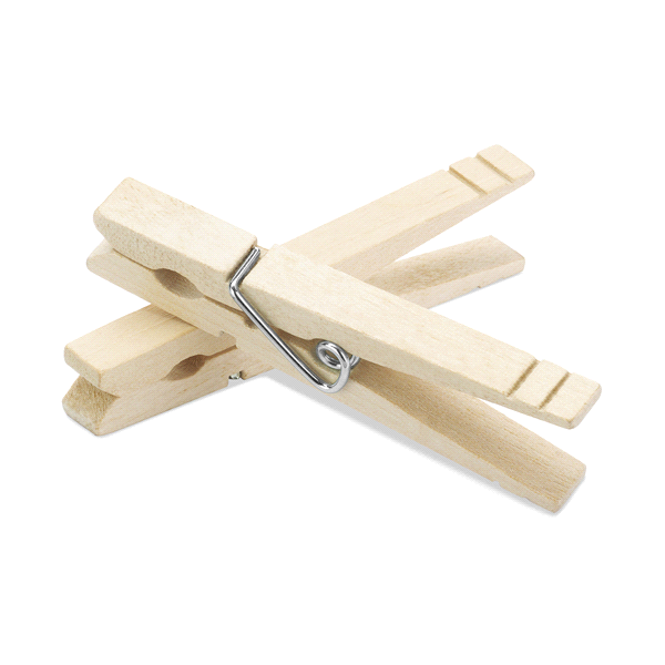 slide 1 of 1, Whitmor R&R Clothespins, 100 ct