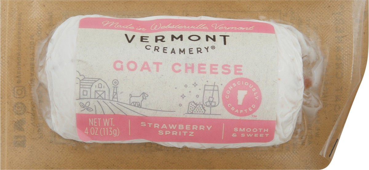 slide 4 of 5, Vermont Creamery Strawberry Spritz Goat Cheese Log 4 oz, 4 oz