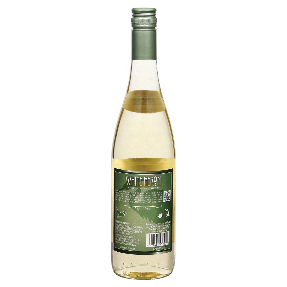 slide 4 of 5, St. Julian White Heron Wine, 750 ml