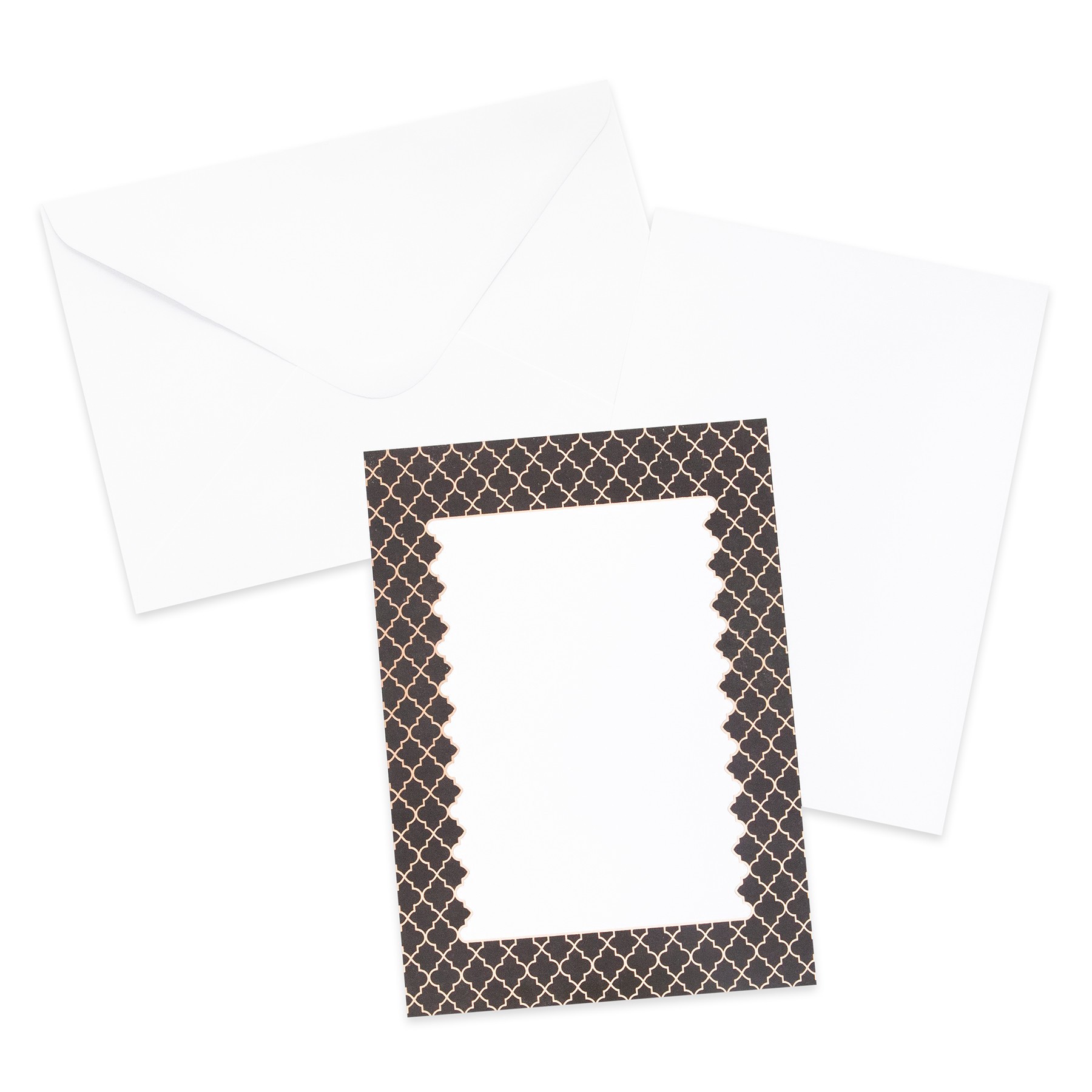 slide 3 of 5, Gold Geometric Flat Cards & Envelopes By Recollections, 5" X 7", 5 in x 7 in